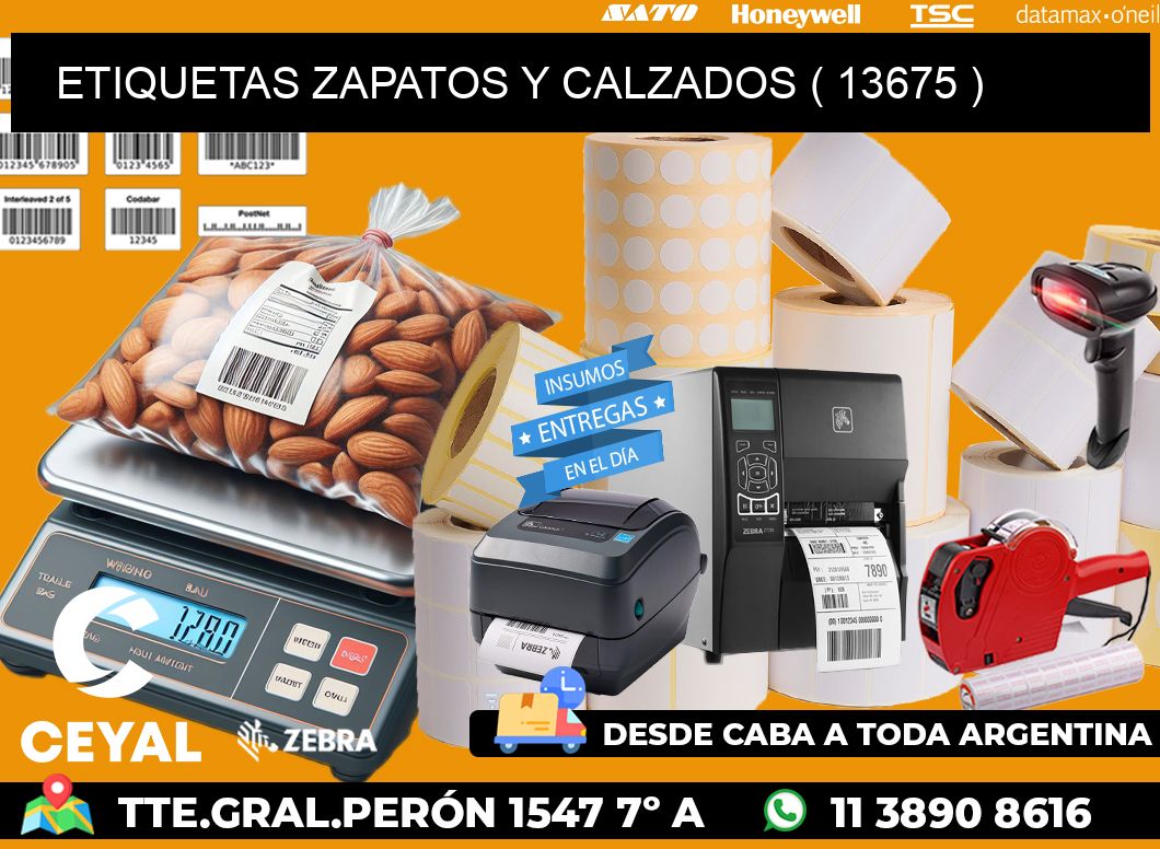 ETIQUETAS ZAPATOS Y CALZADOS ( 13675 )