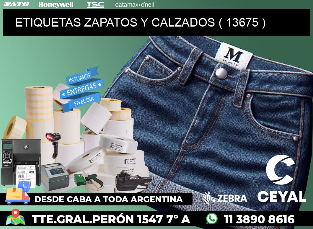 ETIQUETAS ZAPATOS Y CALZADOS ( 13675 )