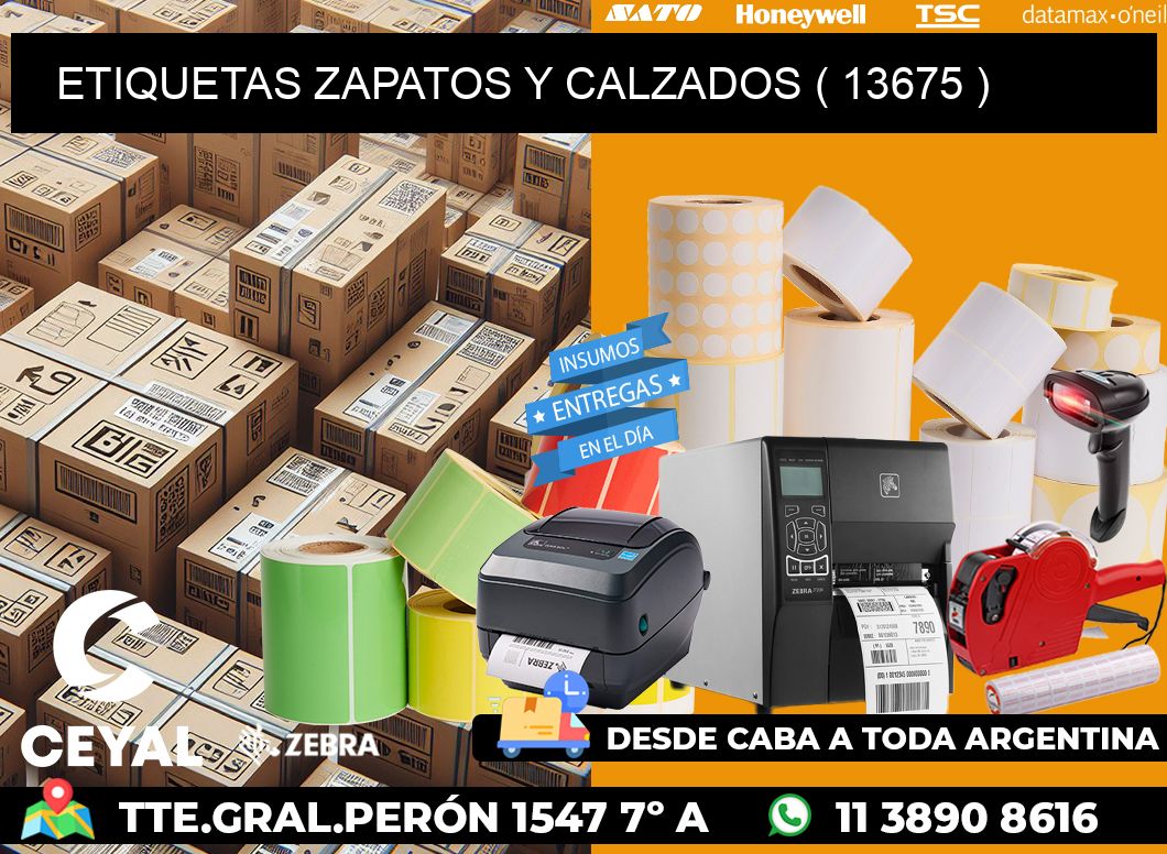 ETIQUETAS ZAPATOS Y CALZADOS ( 13675 )