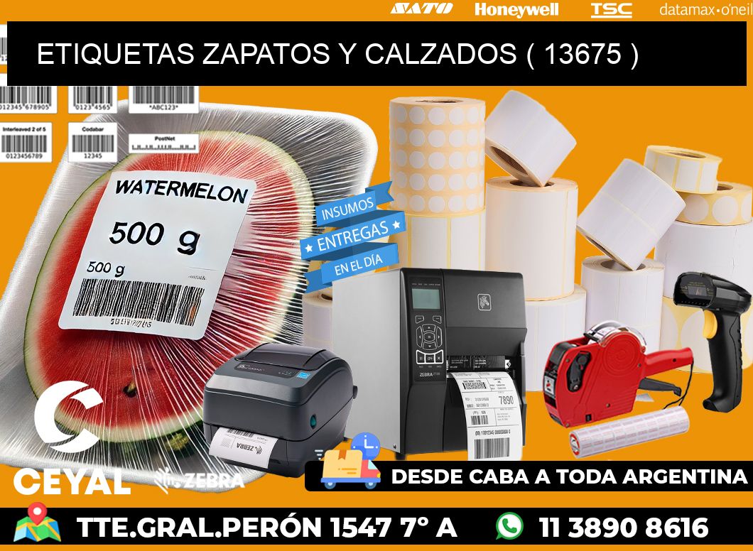 ETIQUETAS ZAPATOS Y CALZADOS ( 13675 )