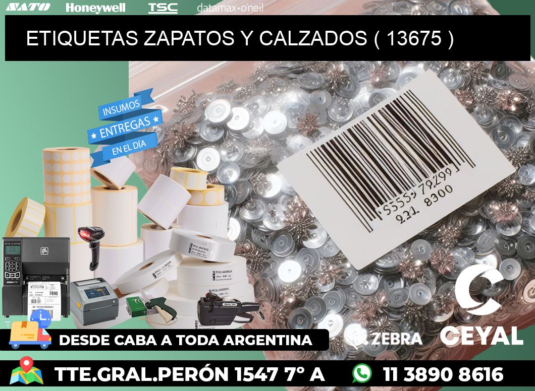 ETIQUETAS ZAPATOS Y CALZADOS ( 13675 )