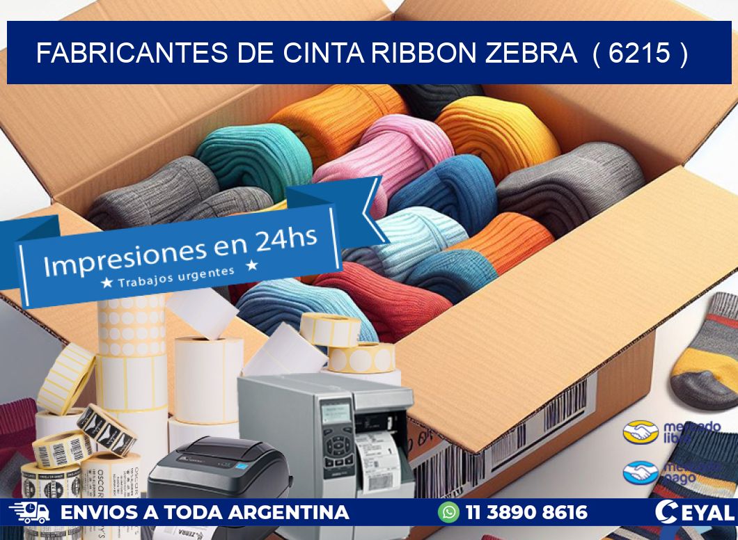 FABRICANTES DE CINTA RIBBON ZEBRA  ( 6215 )