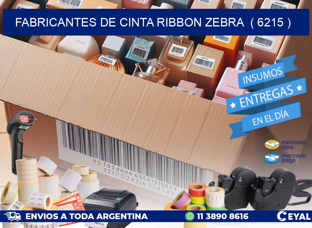 FABRICANTES DE CINTA RIBBON ZEBRA  ( 6215 )