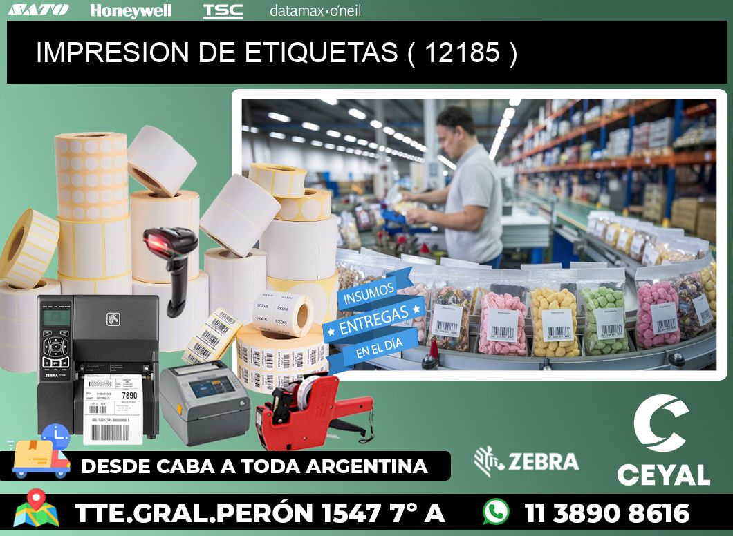IMPRESION DE ETIQUETAS ( 12185 )