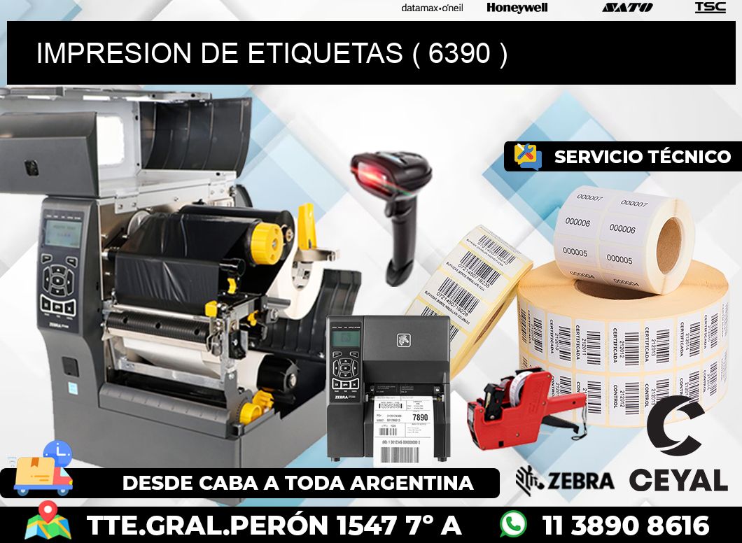 IMPRESION DE ETIQUETAS ( 6390 )