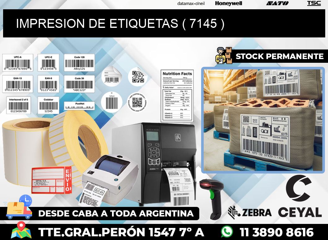 IMPRESION DE ETIQUETAS ( 7145 )