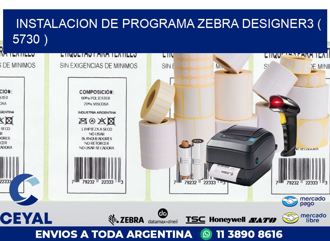INSTALACION DE PROGRAMA ZEBRA DESIGNER3 ( 5730 )