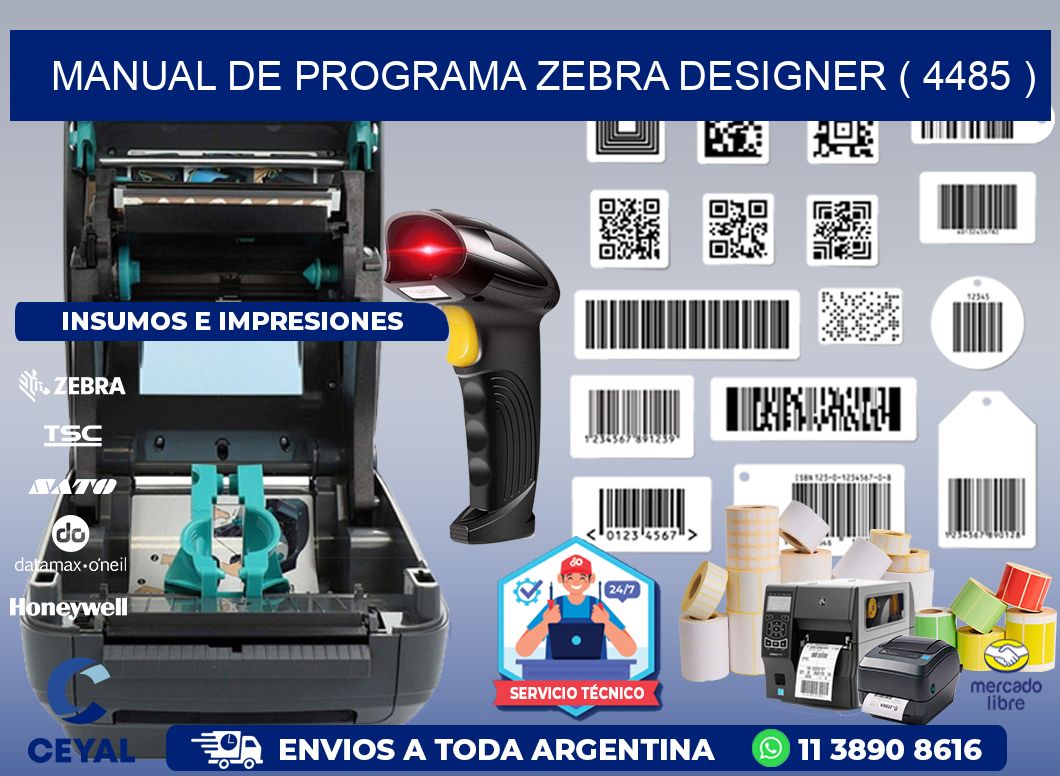 MANUAL DE PROGRAMA ZEBRA DESIGNER ( 4485 )