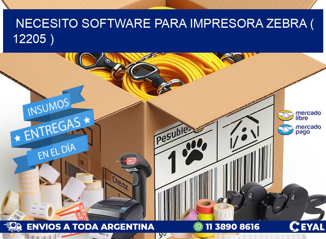NECESITO SOFTWARE PARA IMPRESORA ZEBRA ( 12205 )