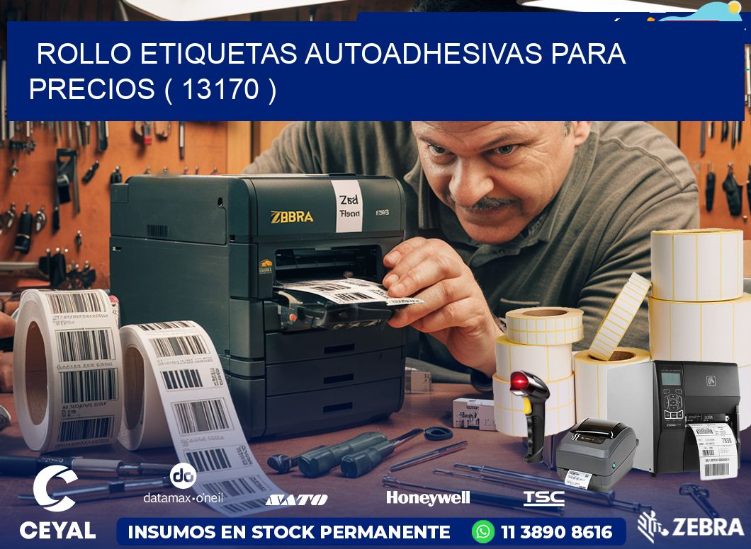 ROLLO ETIQUETAS AUTOADHESIVAS PARA PRECIOS ( 13170 )