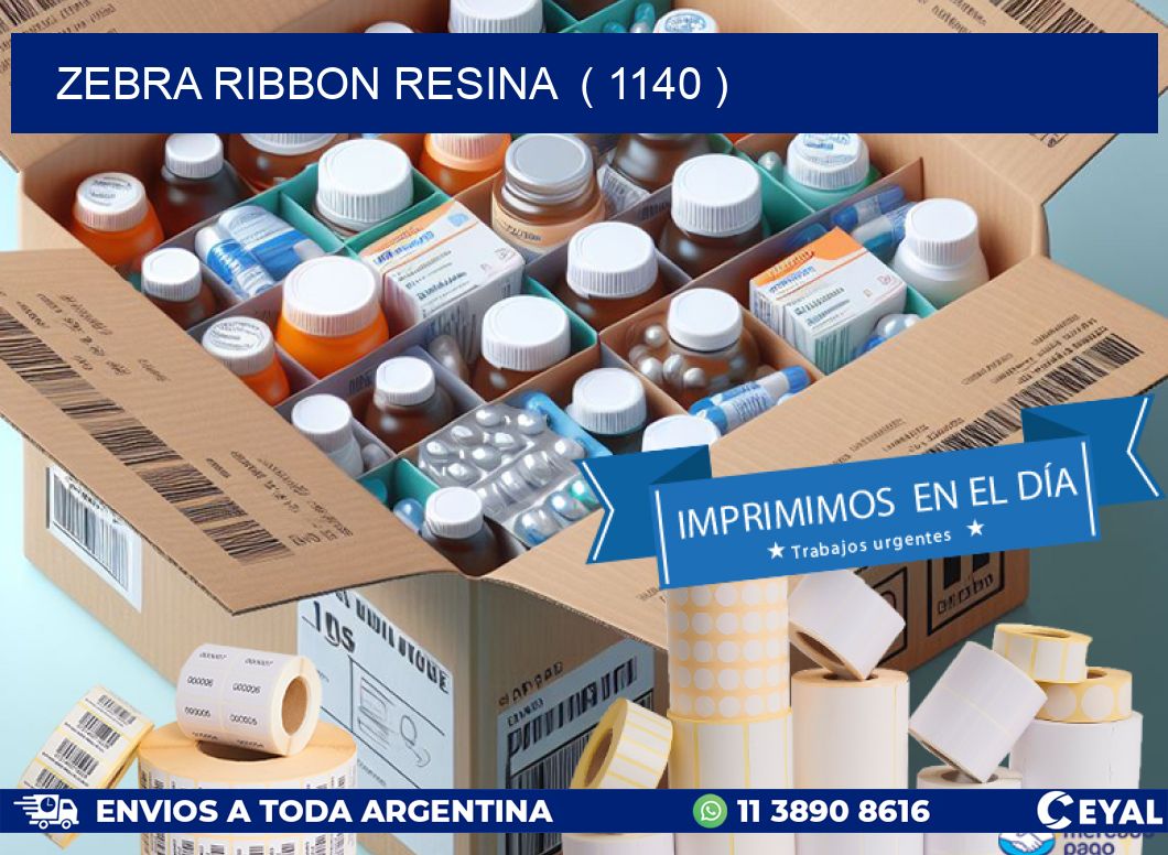 ZEBRA RIBBON RESINA  ( 1140 )