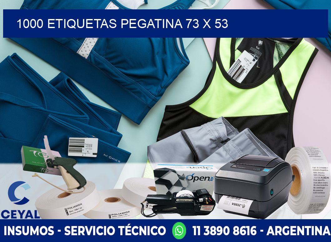 1000 ETIQUETAS PEGATINA 73 x 53