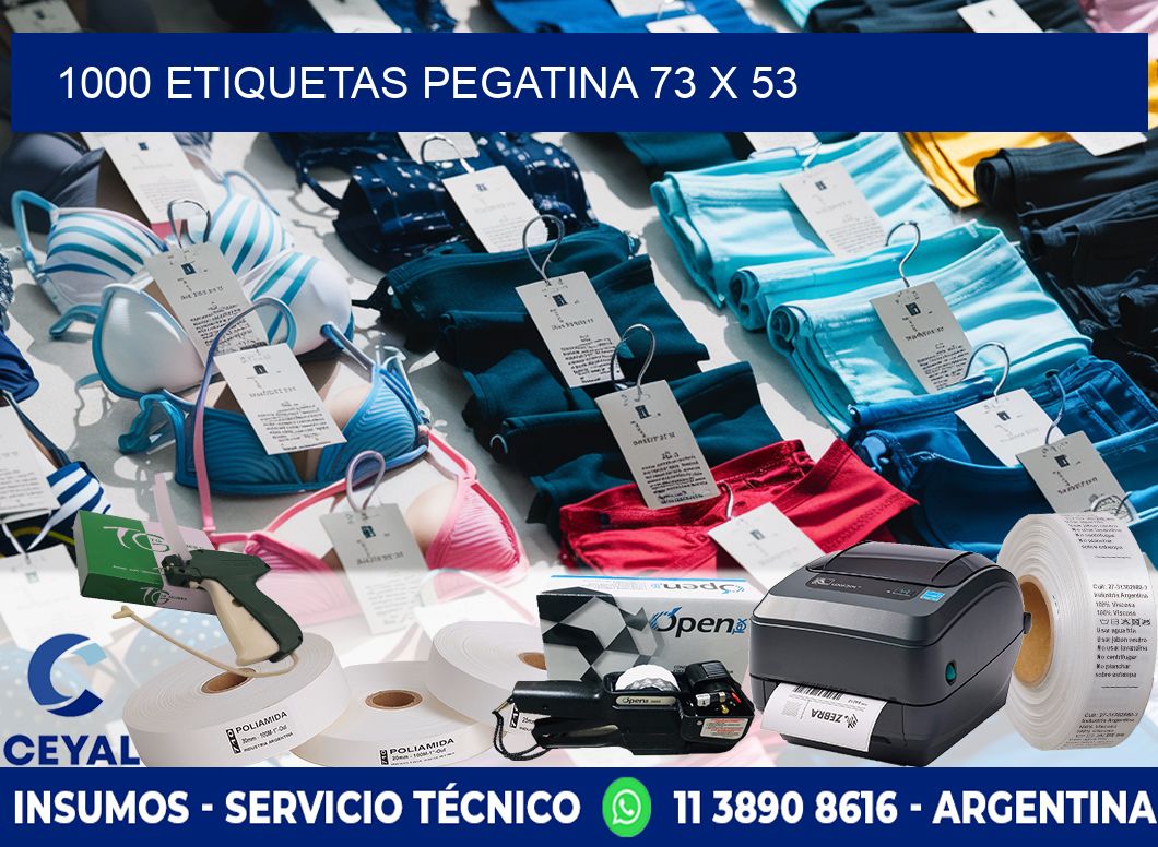 1000 ETIQUETAS PEGATINA 73 x 53
