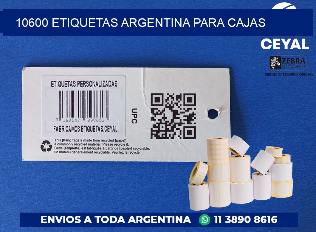10600 ETIQUETAS ARGENTINA PARA CAJAS