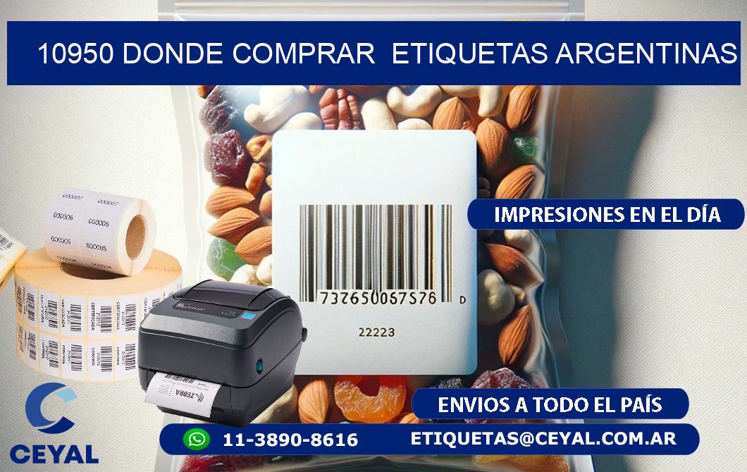 10950 DONDE COMPRAR  ETIQUETAS ARGENTINAS
