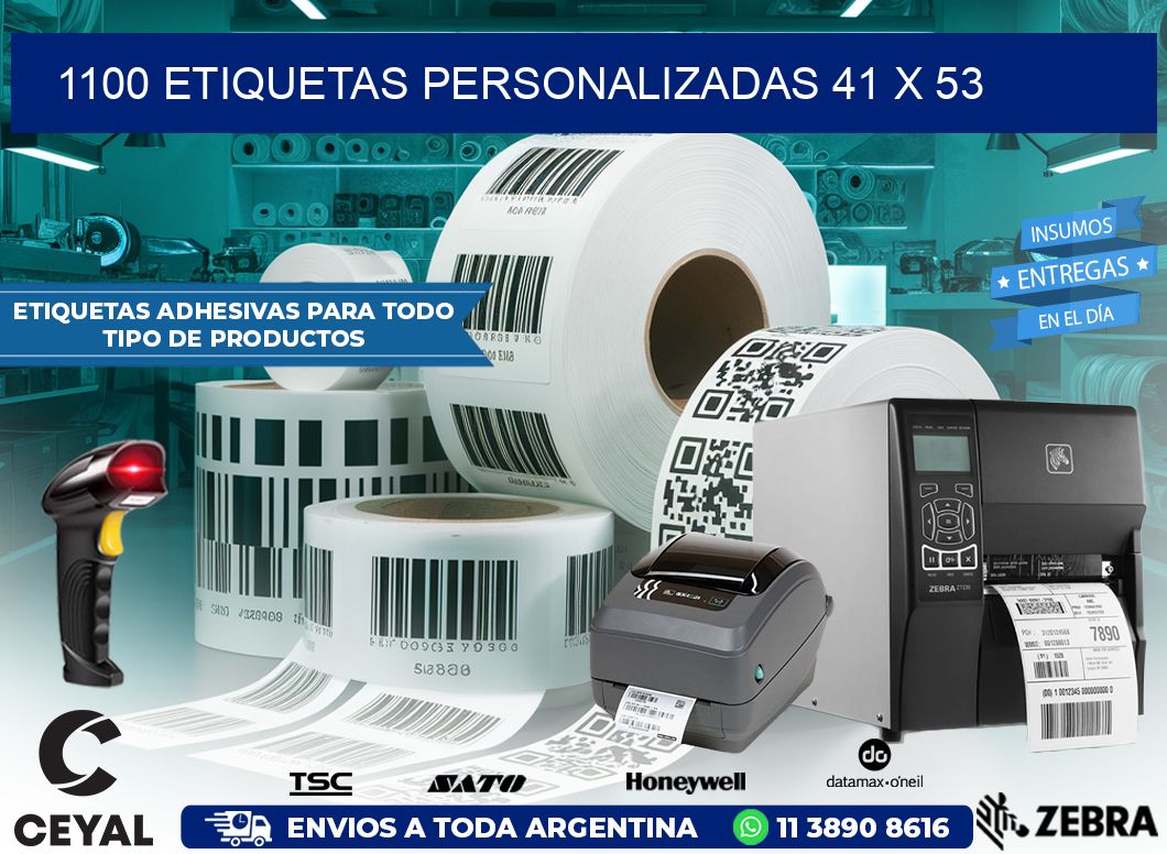 1100 ETIQUETAS PERSONALIZADAS 41 x 53