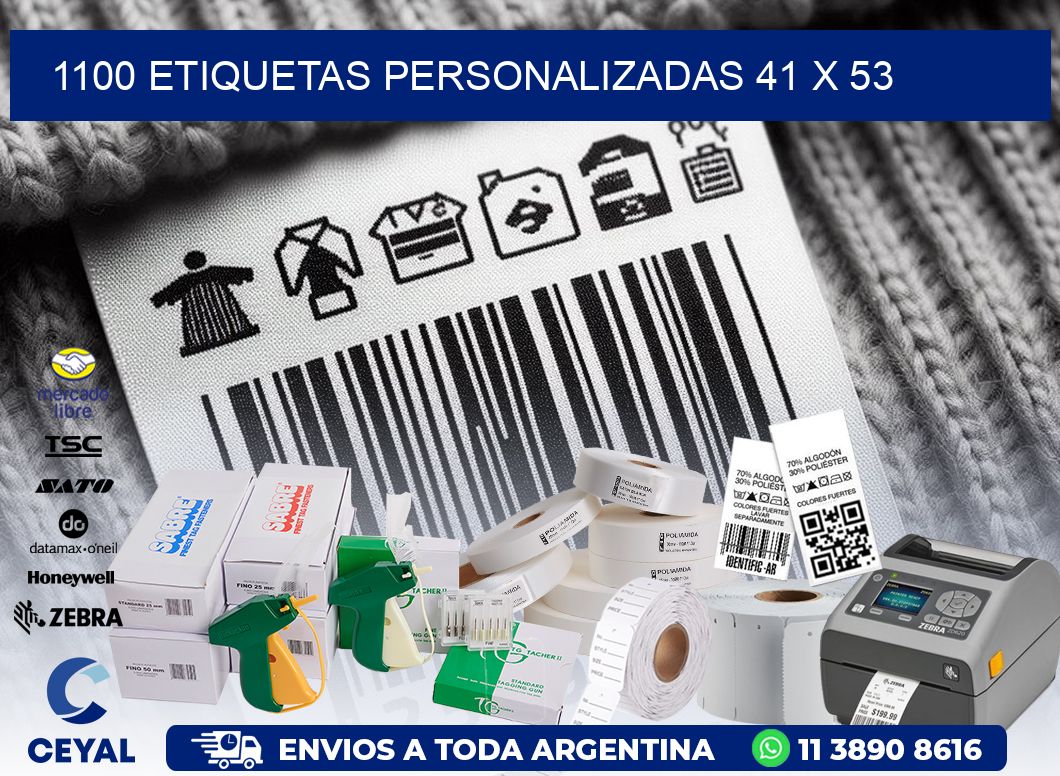 1100 ETIQUETAS PERSONALIZADAS 41 x 53