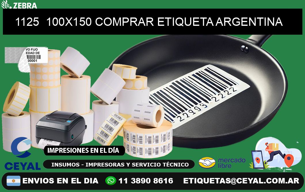 1125  100X150 COMPRAR ETIQUETA ARGENTINA