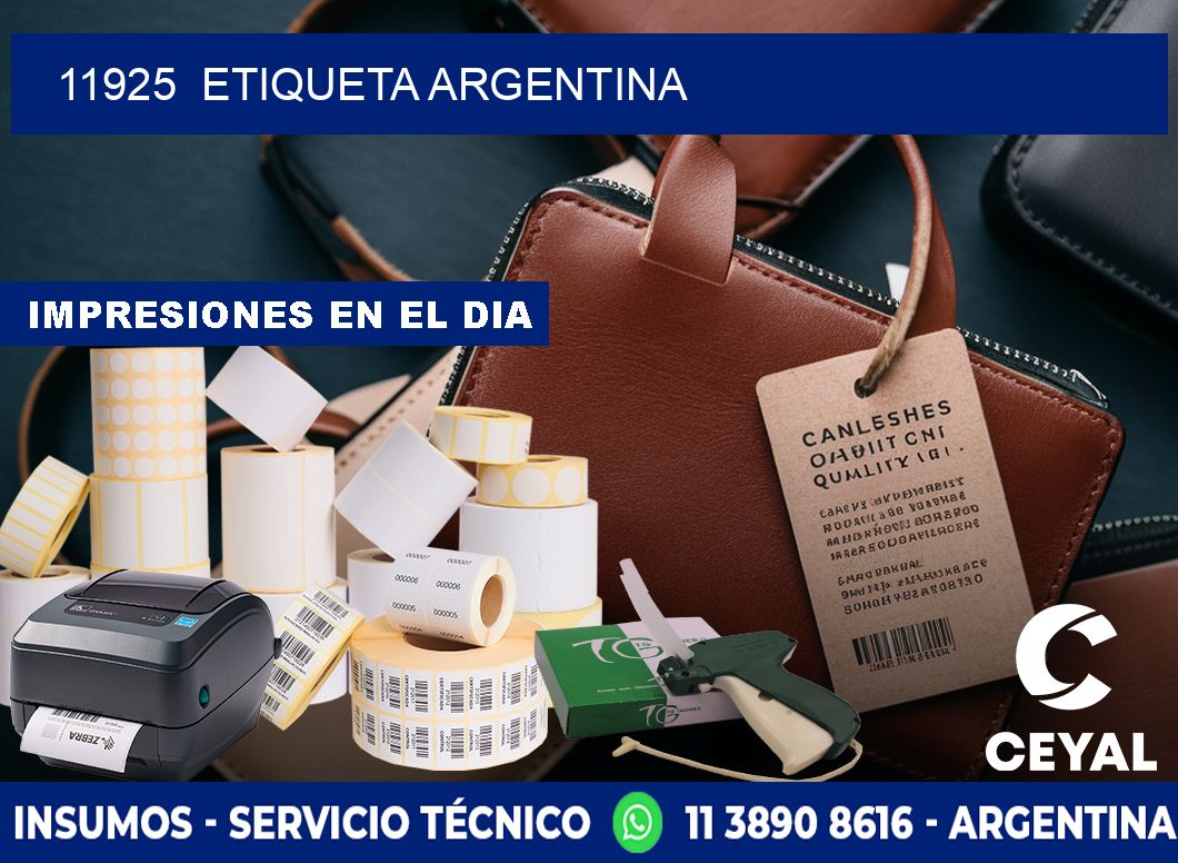 11925  ETIQUETA ARGENTINA