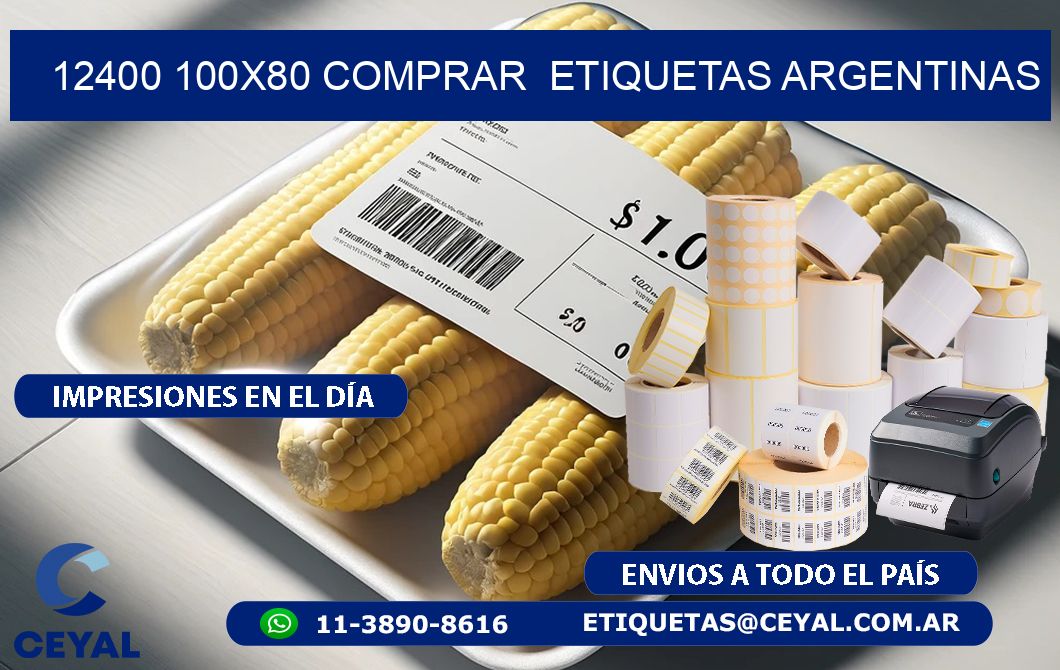 12400 100X80 COMPRAR  ETIQUETAS ARGENTINAS