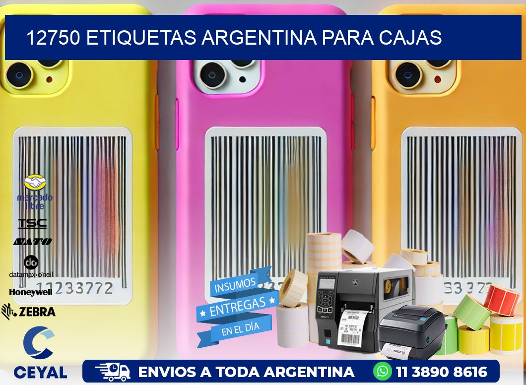 12750 ETIQUETAS ARGENTINA PARA CAJAS