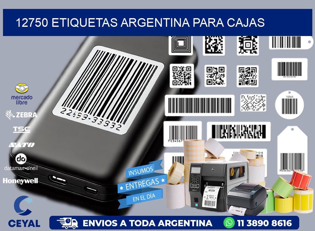 12750 ETIQUETAS ARGENTINA PARA CAJAS