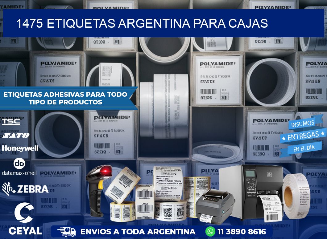 1475 ETIQUETAS ARGENTINA PARA CAJAS