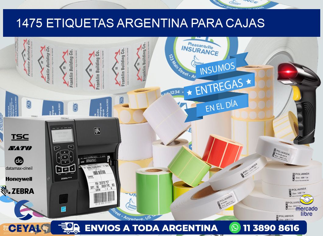 1475 ETIQUETAS ARGENTINA PARA CAJAS