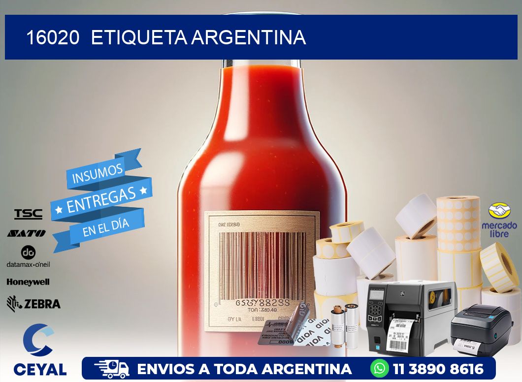 16020  ETIQUETA ARGENTINA