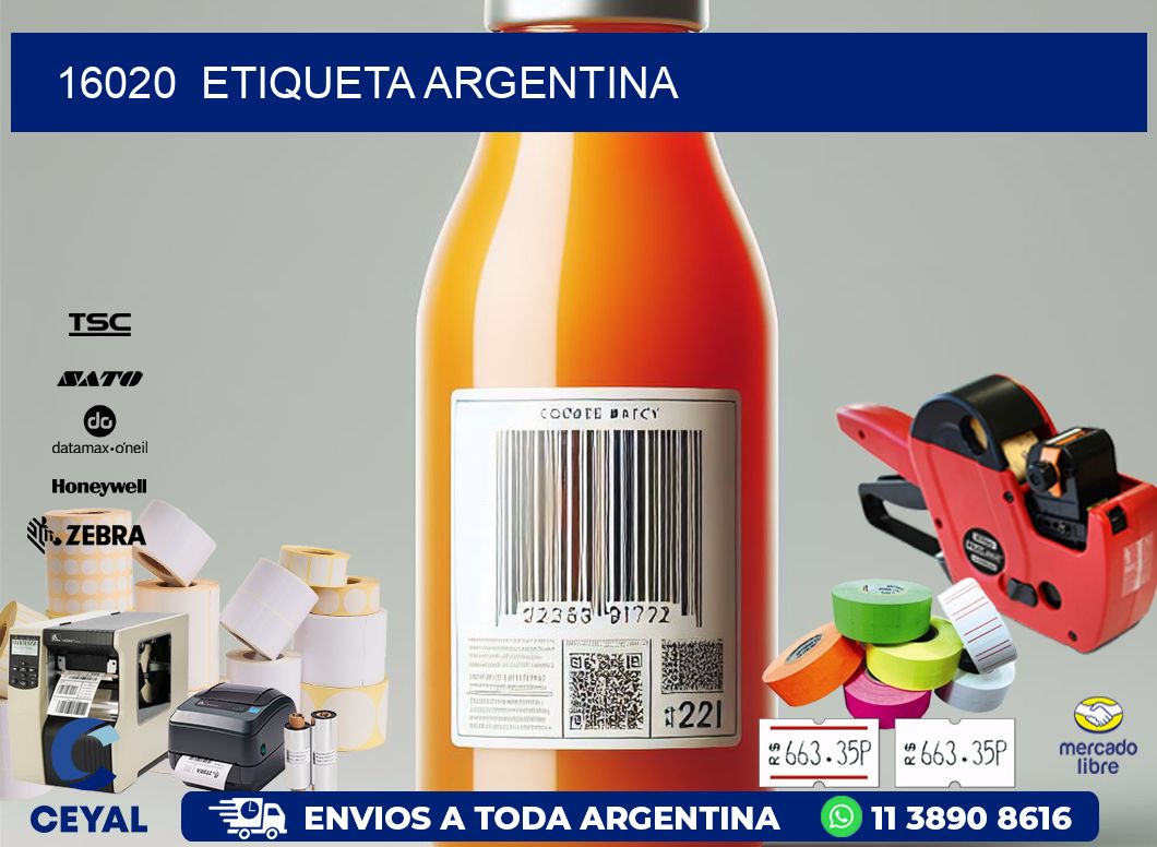 16020  ETIQUETA ARGENTINA