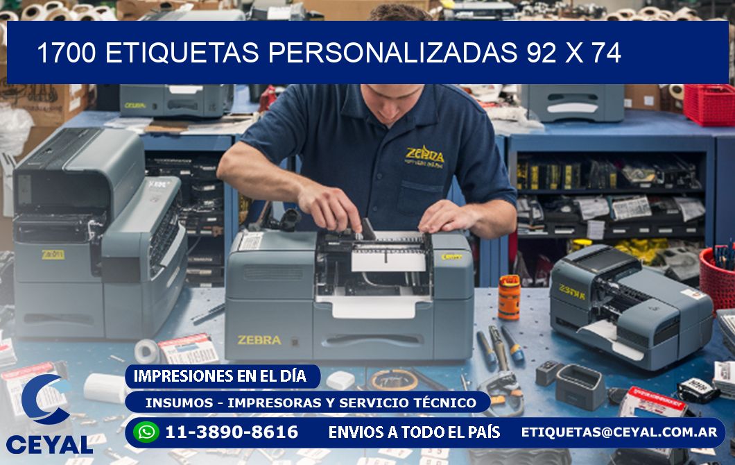 1700 ETIQUETAS PERSONALIZADAS 92 x 74