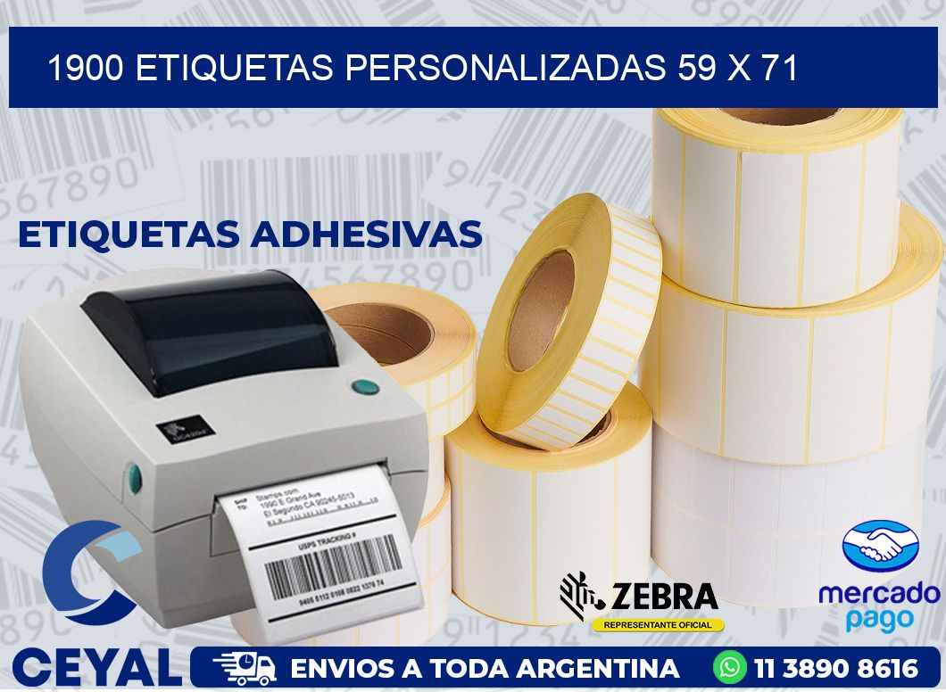 1900 ETIQUETAS PERSONALIZADAS 59 x 71