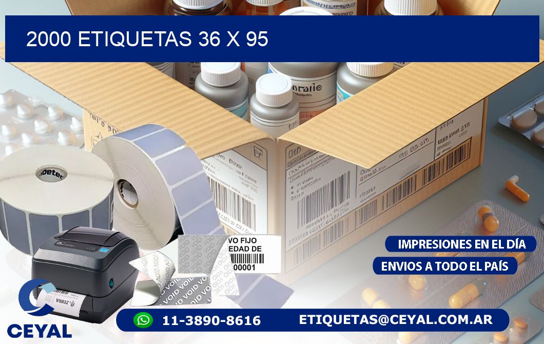 2000 ETIQUETAS 36 x 95