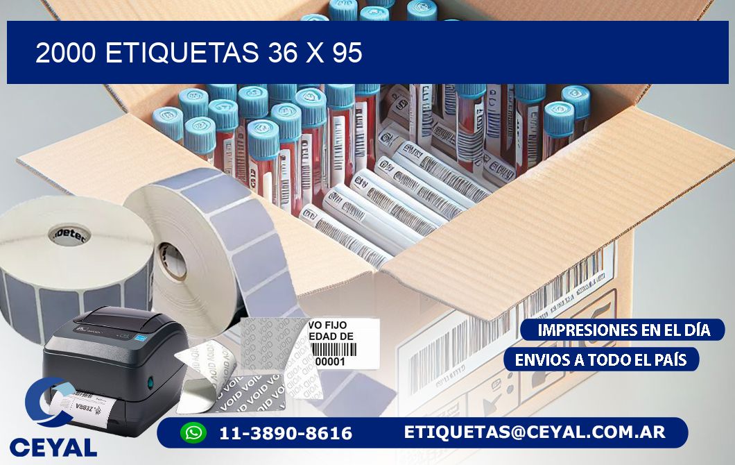 2000 ETIQUETAS 36 x 95