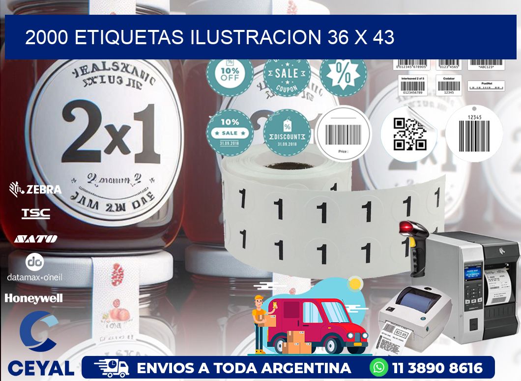 2000 ETIQUETAS ILUSTRACION 36 x 43