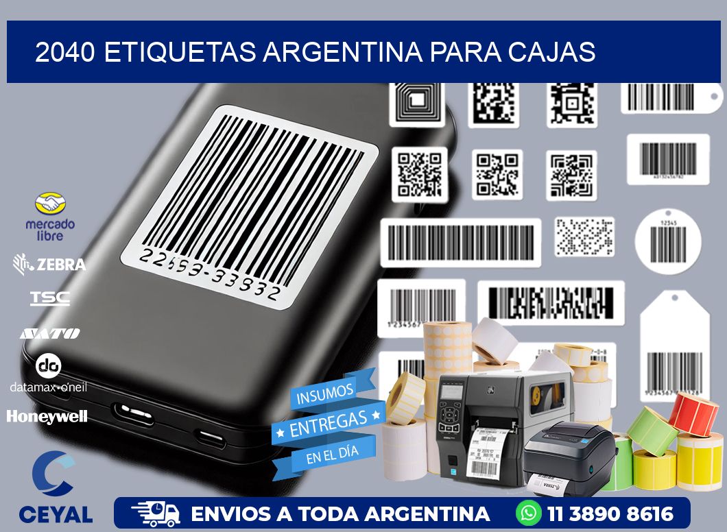 2040 ETIQUETAS ARGENTINA PARA CAJAS