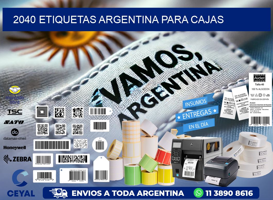 2040 ETIQUETAS ARGENTINA PARA CAJAS