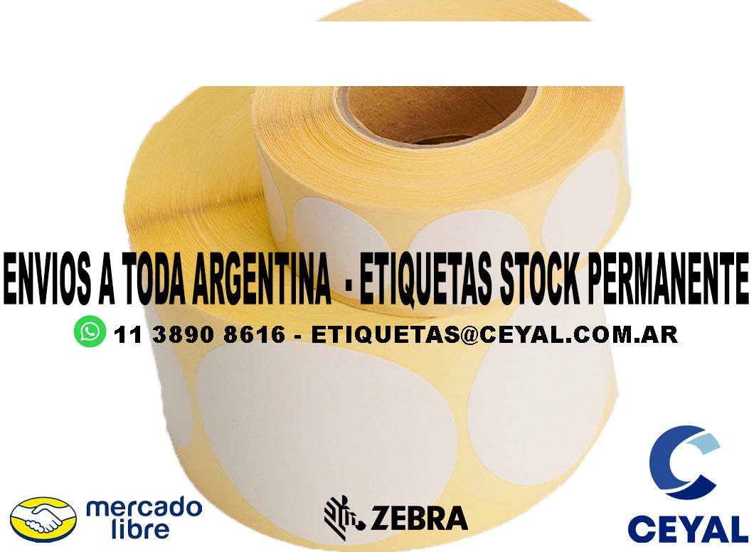 3000 ETIQUETAS PERSONALIZADAS 54 x 91
