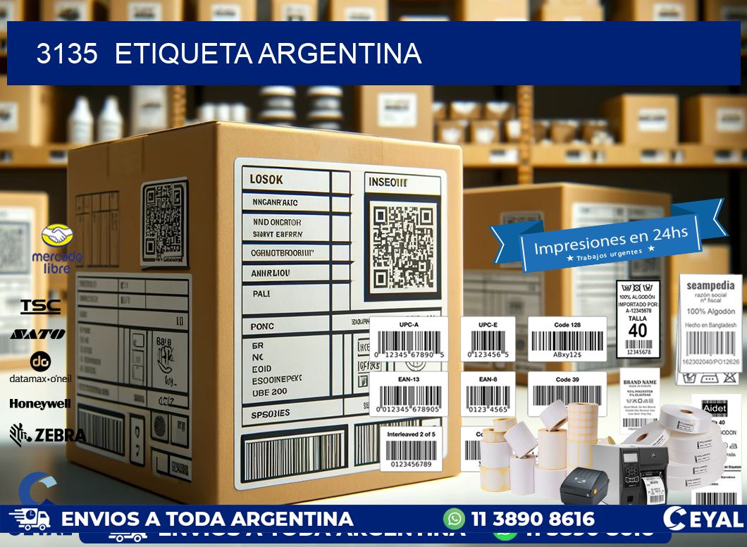3135  ETIQUETA ARGENTINA