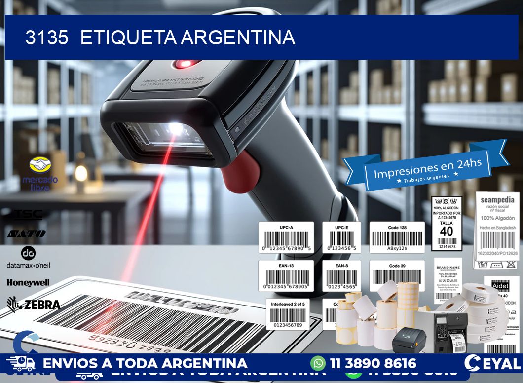 3135  ETIQUETA ARGENTINA