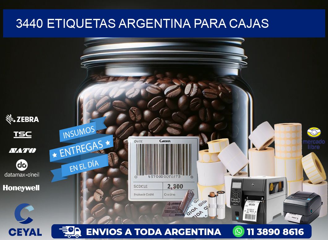 3440 ETIQUETAS ARGENTINA PARA CAJAS