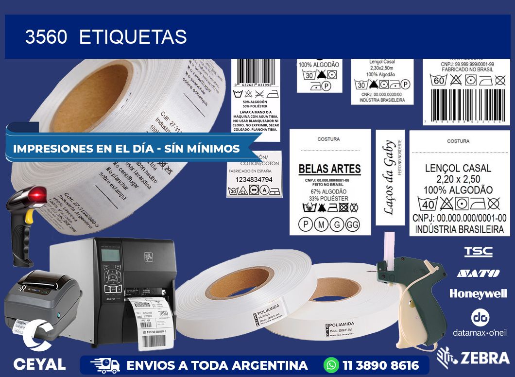 3560  ETIQUETAS
