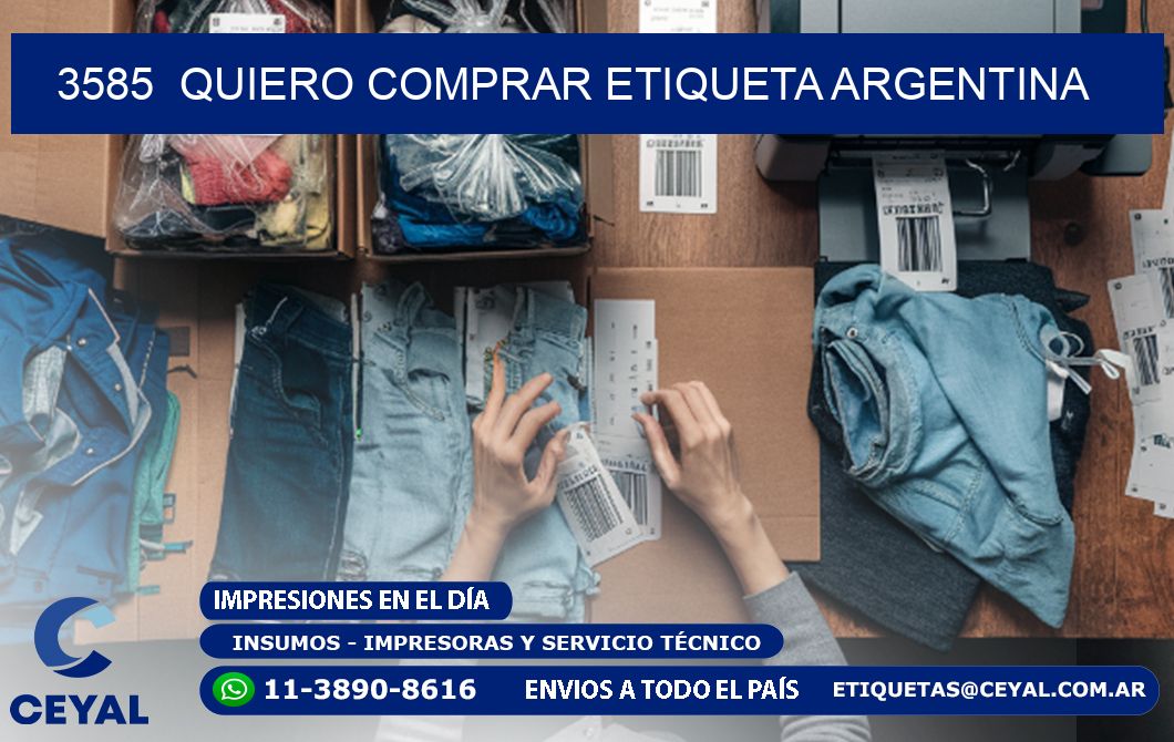 3585  QUIERO COMPRAR ETIQUETA ARGENTINA