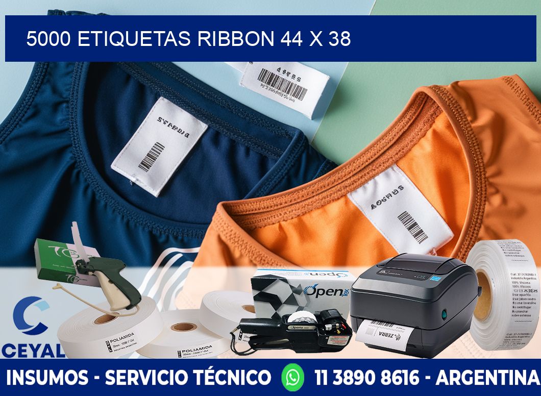 5000 ETIQUETAS RIBBON 44 x 38