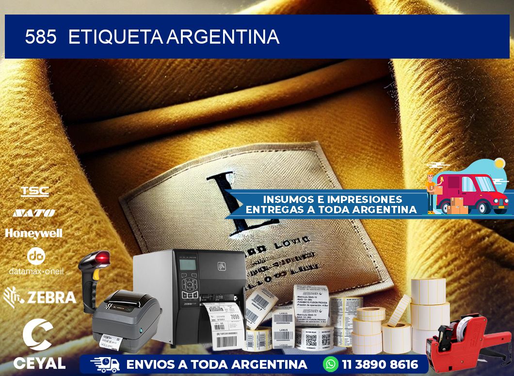 585  ETIQUETA ARGENTINA