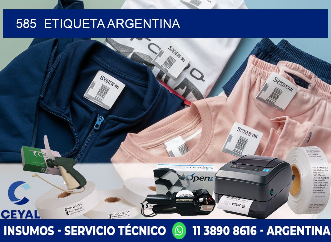 585  ETIQUETA ARGENTINA