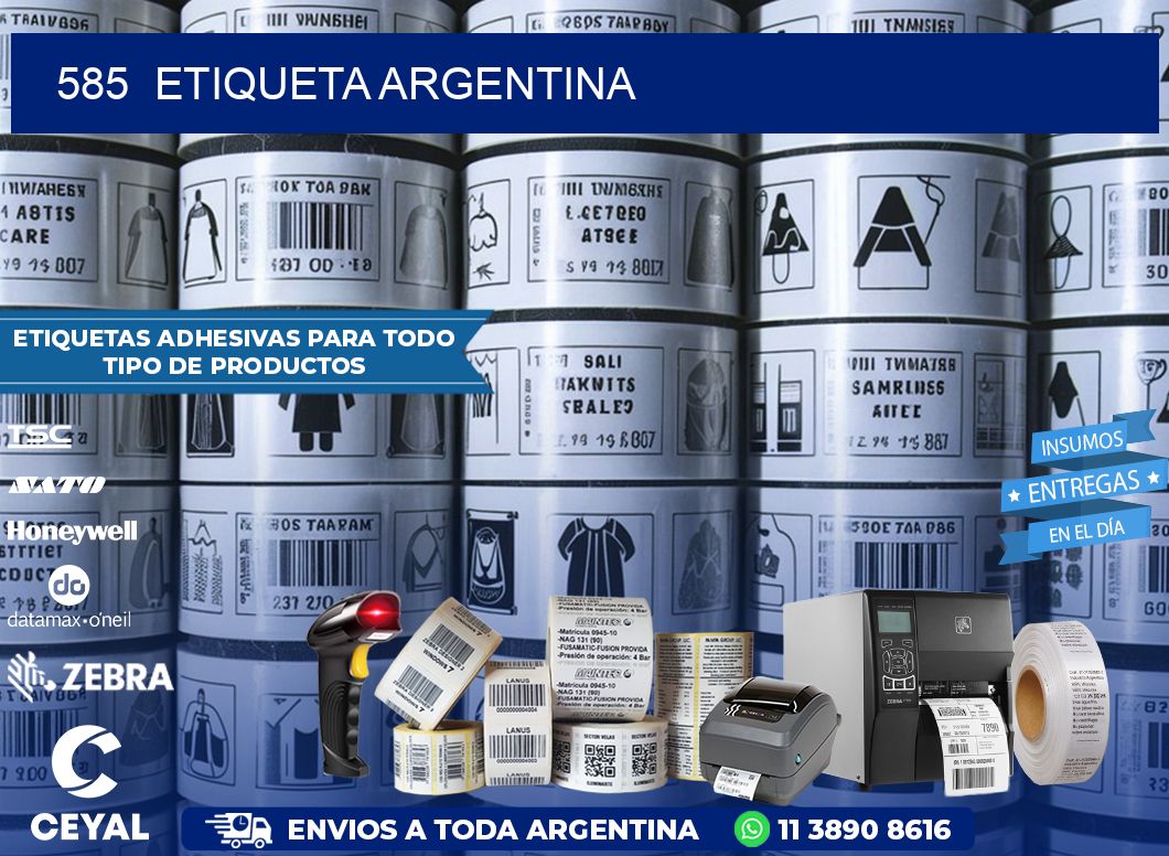 585  ETIQUETA ARGENTINA