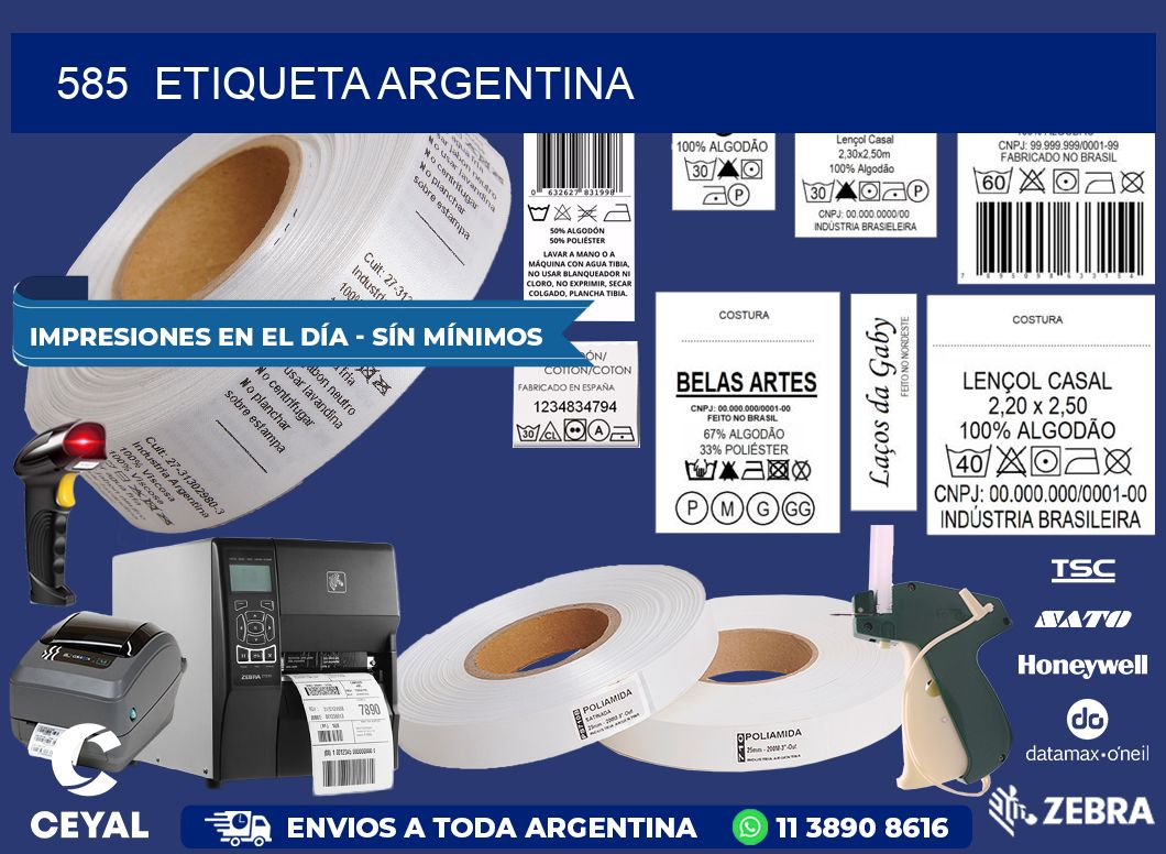 585  ETIQUETA ARGENTINA