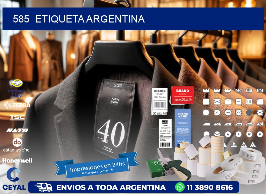 585  ETIQUETA ARGENTINA