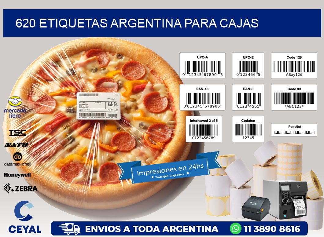620 ETIQUETAS ARGENTINA PARA CAJAS